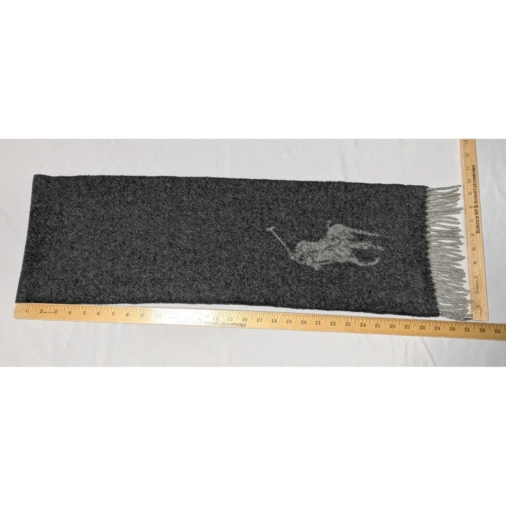Ralph Lauren Blue Label Lambs‎ Wool + Cashmere Scarf Made In ITALY